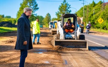 EL GOBERNADOR ROGELIO FRIGERIO SUPERVISÓ EL AVANCE DE LAS OBRAS DE RECONSTRUCCIÓN EN LAS RUTAS PROVINCIALES 22 Y 4