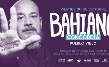 BAHIANO LLEGA ESTE VIERNES A CONCORDIA CON UN SHOW ACÚSTICO EN PUEBLO VIEJO